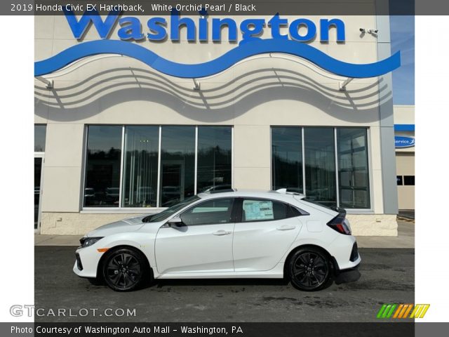 2019 Honda Civic EX Hatchback in White Orchid Pearl