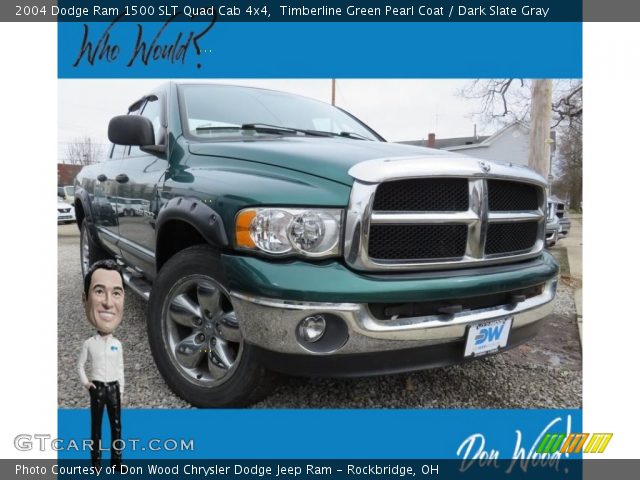 2004 Dodge Ram 1500 SLT Quad Cab 4x4 in Timberline Green Pearl Coat