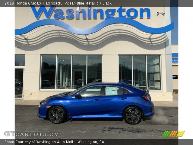 2019 Honda Civic EX Hatchback in Agean Blue Metallic