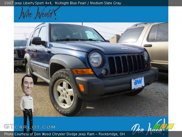 2007 Jeep Liberty Sport 4x4 in Midnight Blue Pearl