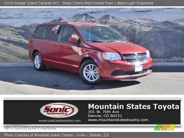 2014 Dodge Grand Caravan SXT in Deep Cherry Red Crystal Pearl