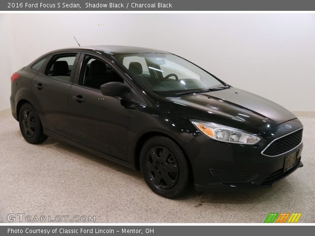 2016 Ford Focus S Sedan in Shadow Black