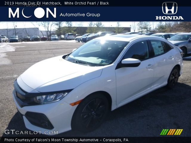 2019 Honda Civic EX Hatchback in White Orchid Pearl
