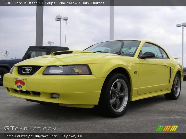 2003 Ford Mustang GT Coupe in Zinc Yellow