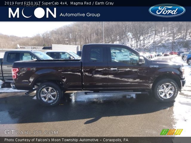 2019 Ford F150 XLT SuperCab 4x4 in Magma Red