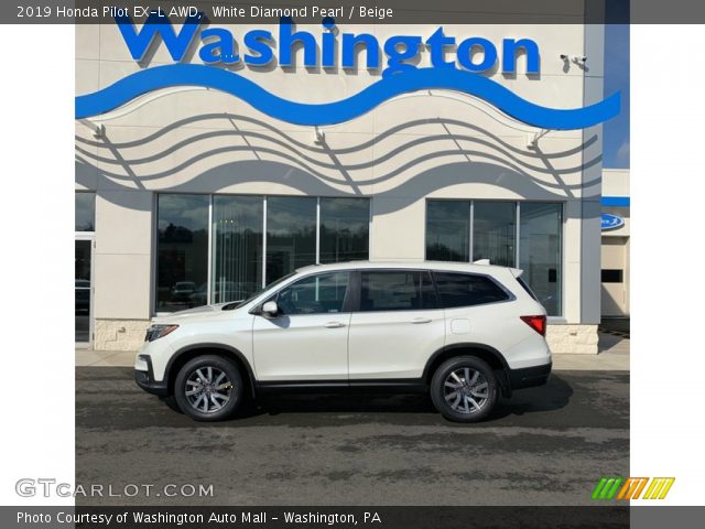 2019 Honda Pilot EX-L AWD in White Diamond Pearl