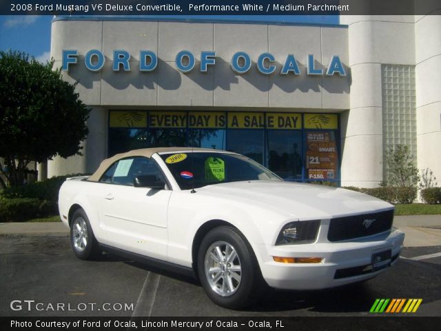 2008 Ford Mustang V6 Deluxe Convertible in Performance White