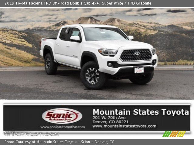 2019 Toyota Tacoma TRD Off-Road Double Cab 4x4 in Super White