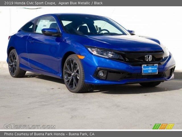 2019 Honda Civic Sport Coupe in Agean Blue Metallic