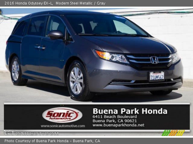 2016 Honda Odyssey EX-L in Modern Steel Metallic