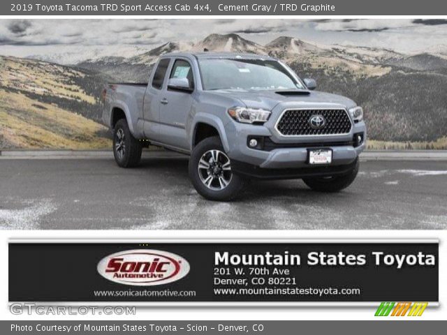 2019 Toyota Tacoma TRD Sport Access Cab 4x4 in Cement Gray