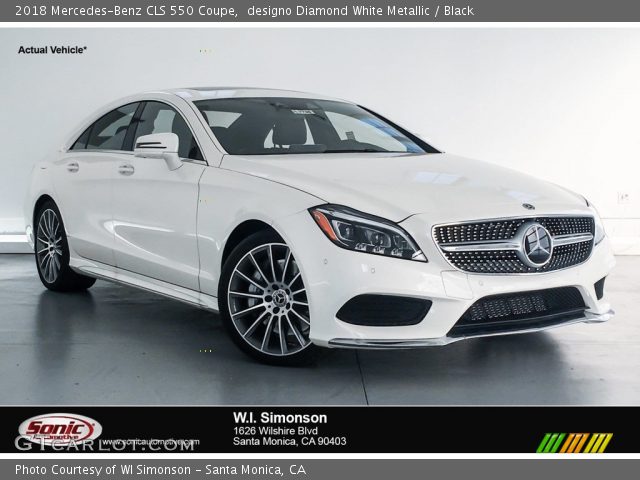 2018 Mercedes-Benz CLS 550 Coupe in designo Diamond White Metallic