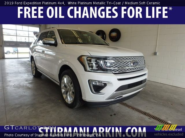 2019 Ford Expedition Platinum 4x4 in White Platinum Metallic Tri-Coat