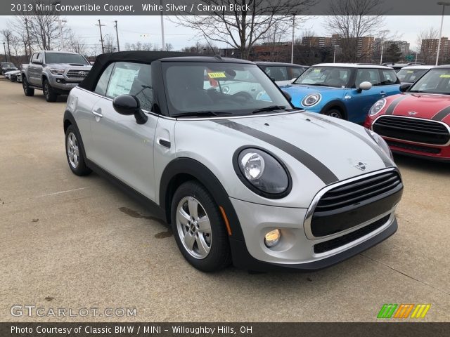 2019 Mini Convertible Cooper in White Silver