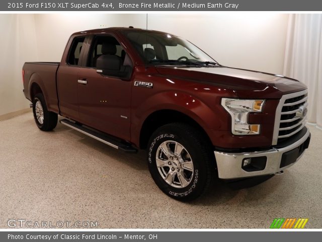 2015 Ford F150 XLT SuperCab 4x4 in Bronze Fire Metallic