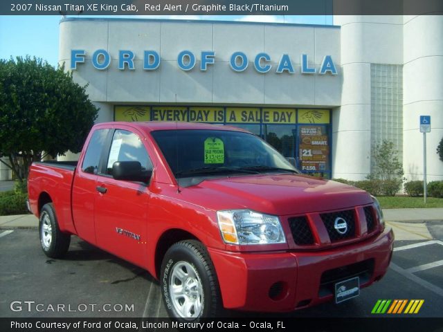 2007 Nissan Titan XE King Cab in Red Alert