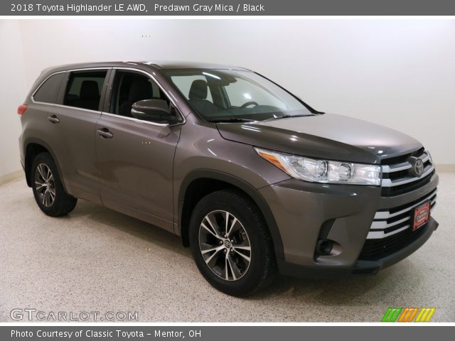 2018 Toyota Highlander LE AWD in Predawn Gray Mica