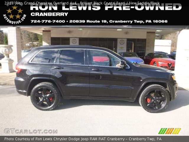 2013 Jeep Grand Cherokee Overland 4x4 in Brilliant Black Crystal Pearl