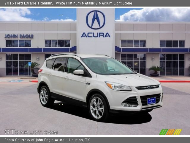 2016 Ford Escape Titanium in White Platinum Metallic