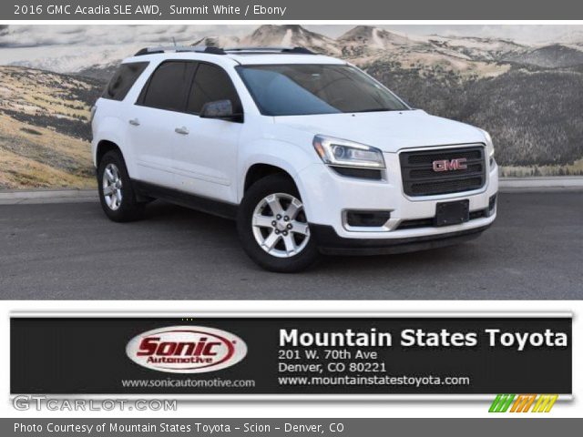 2016 GMC Acadia SLE AWD in Summit White