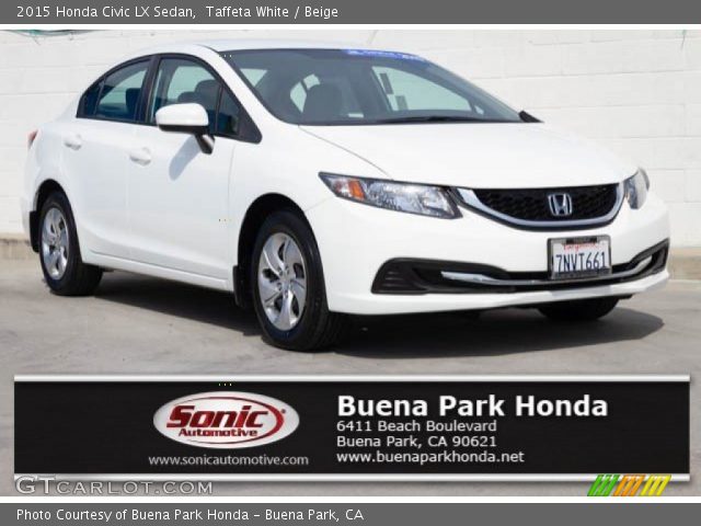 2015 Honda Civic LX Sedan in Taffeta White