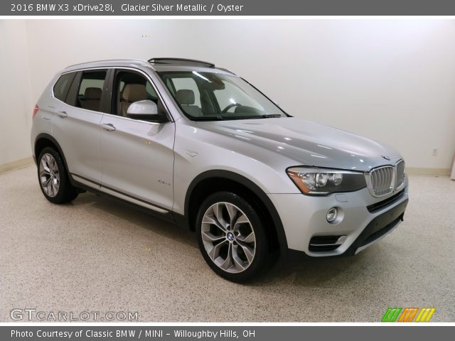 2016 BMW X3 xDrive28i in Glacier Silver Metallic