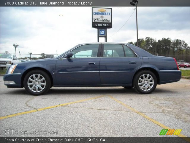 2008 Cadillac DTS  in Blue Diamond Tricoat