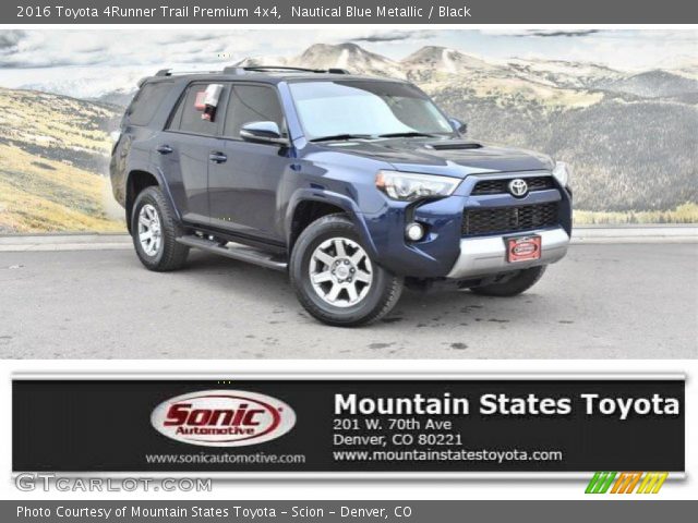 2016 Toyota 4Runner Trail Premium 4x4 in Nautical Blue Metallic