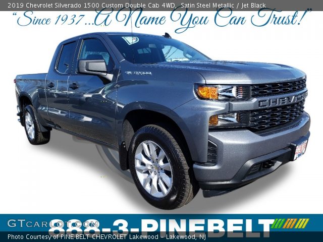 2019 Chevrolet Silverado 1500 Custom Double Cab 4WD in Satin Steel Metallic