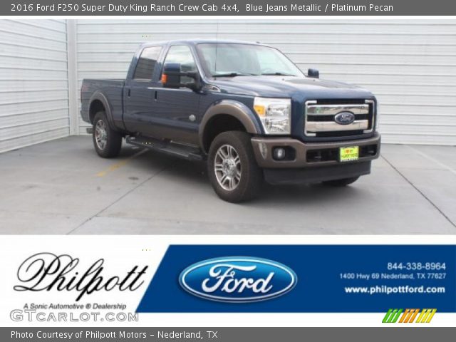 2016 Ford F250 Super Duty King Ranch Crew Cab 4x4 in Blue Jeans Metallic