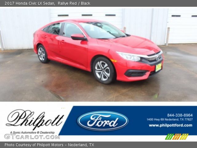 2017 Honda Civic LX Sedan in Rallye Red