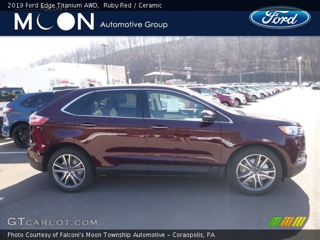 2019 Ford Edge Titanium AWD in Ruby Red