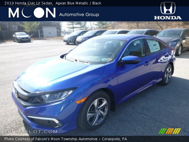 2019 Honda Civic LX Sedan in Agean Blue Metallic