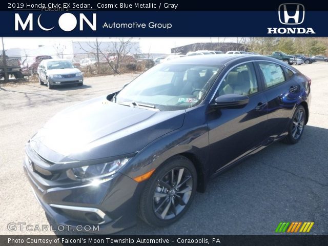 2019 Honda Civic EX Sedan in Cosmic Blue Metallic