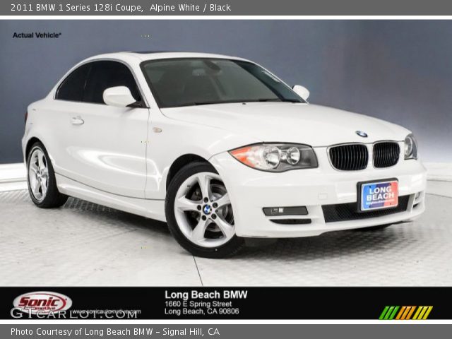2011 BMW 1 Series 128i Coupe in Alpine White