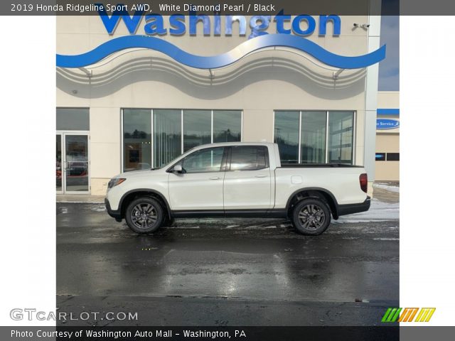 2019 Honda Ridgeline Sport AWD in White Diamond Pearl