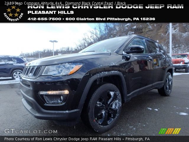 2019 Jeep Compass Altitude 4x4 in Diamond Black Crystal Pearl