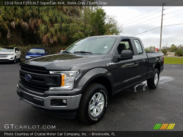 2018 Ford F150 XLT SuperCab 4x4 in Stone Gray