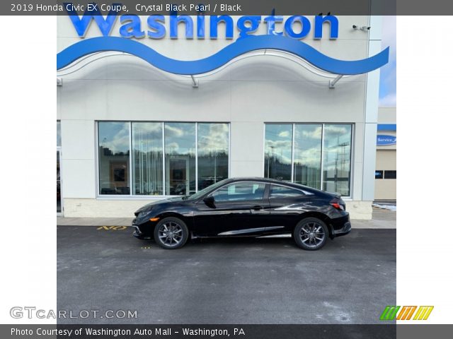 2019 Honda Civic EX Coupe in Crystal Black Pearl
