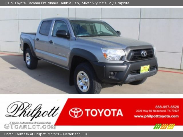 2015 Toyota Tacoma PreRunner Double Cab in Silver Sky Metallic