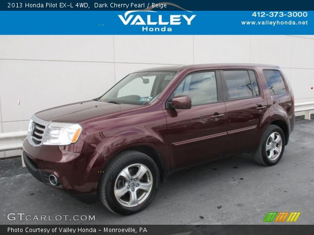 2013 Honda Pilot EX-L 4WD in Dark Cherry Pearl