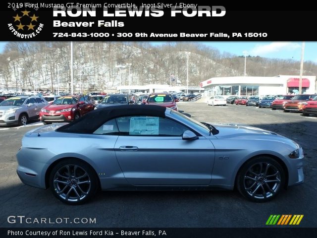 2019 Ford Mustang GT Premium Convertible in Ingot Silver