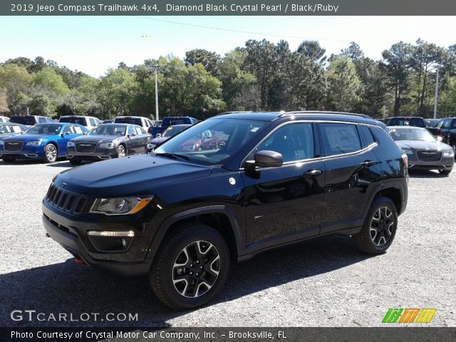 2019 Jeep Compass Trailhawk 4x4 in Diamond Black Crystal Pearl