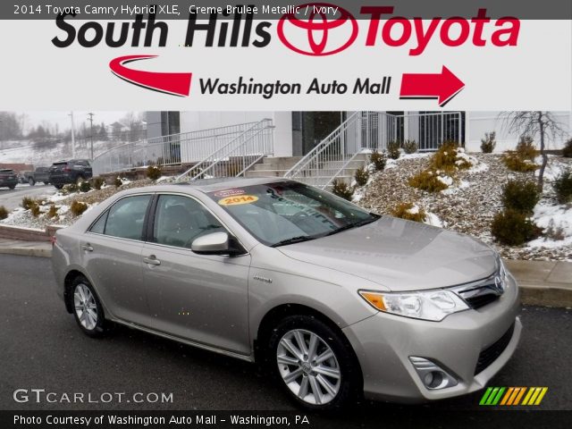2014 Toyota Camry Hybrid XLE in Creme Brulee Metallic
