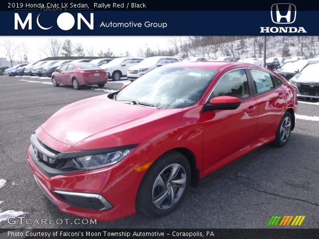 2019 Honda Civic LX Sedan in Rallye Red