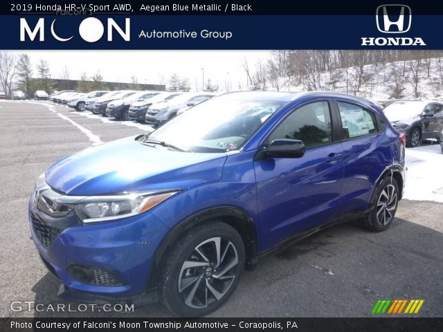 2019 Honda HR-V Sport AWD in Aegean Blue Metallic