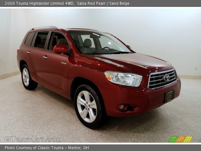 2009 Toyota Highlander Limited 4WD in Salsa Red Pearl
