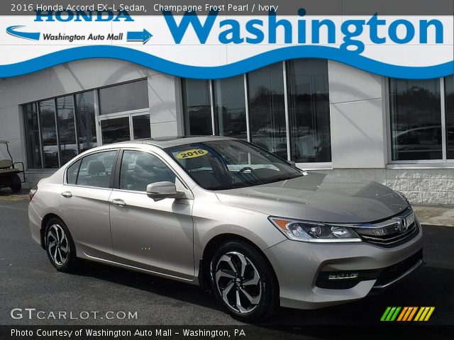 2016 Honda Accord EX-L Sedan in Champagne Frost Pearl