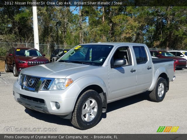 2012 Nissan Frontier SV Crew Cab 4x4 in Brilliant Silver Metallic