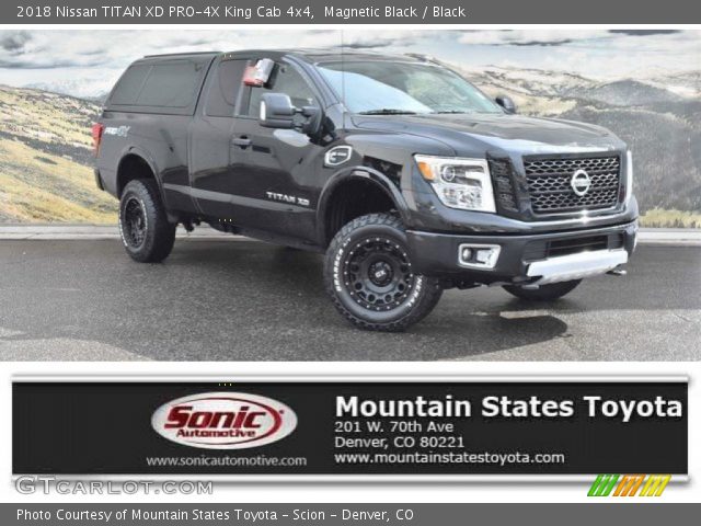 2018 Nissan TITAN XD PRO-4X King Cab 4x4 in Magnetic Black